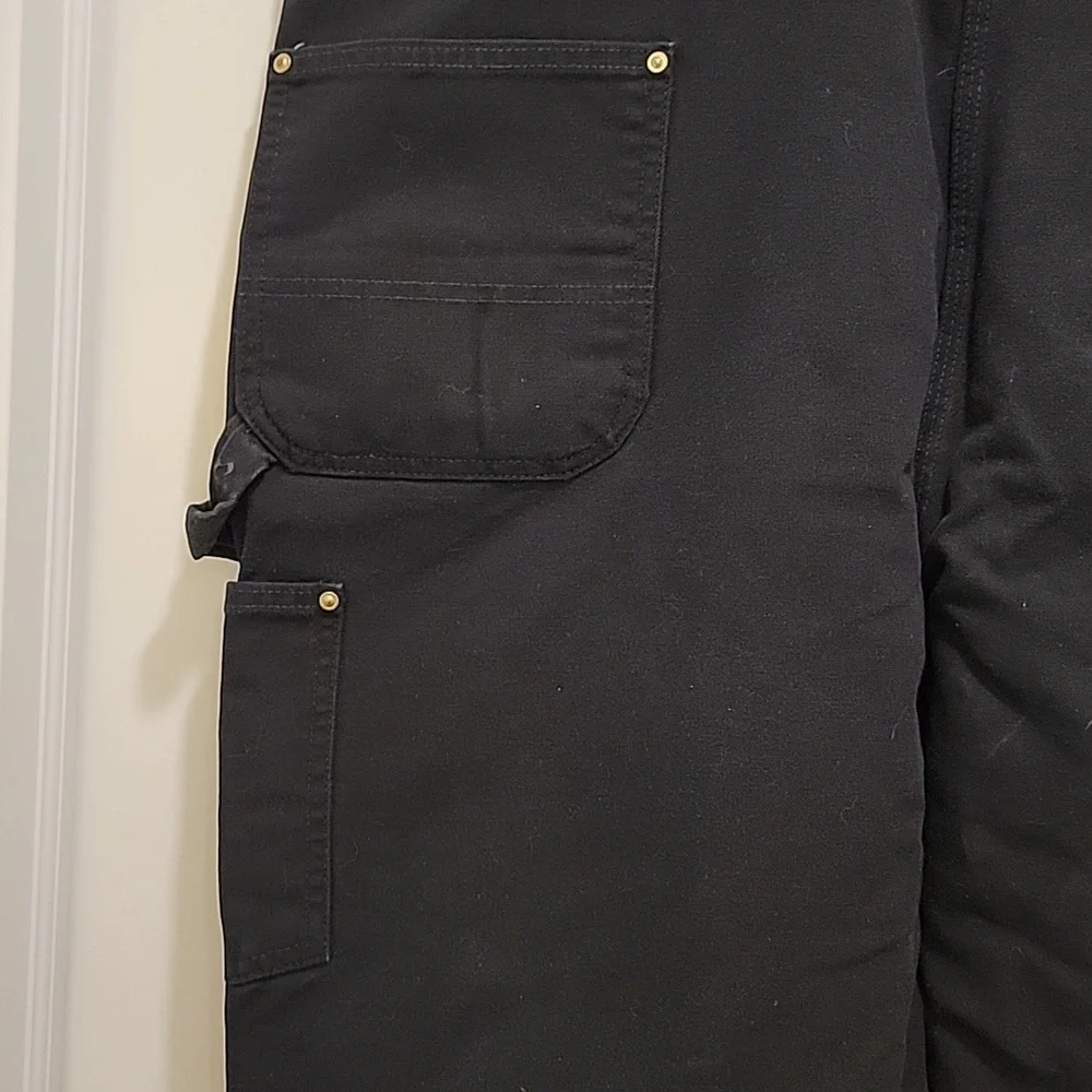 Carhartt Double Knee B01-BLK Original Fit Union Made Vintage Pants Size 46x34 - Picture 9 of 10